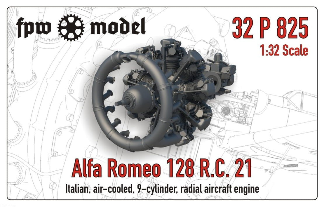 FPW Model 32P825 Alfa Romeo 128 RC 21 1/32