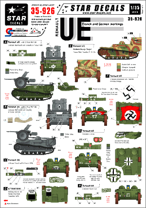 Star Decals 35-926 Renault UE 1/35