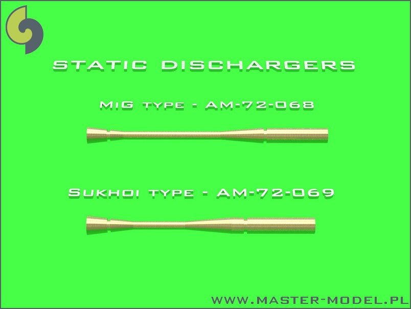 Master AM-72-068 Static dischargers - type used on MiG jets (14pcs) – zdjęcie 3