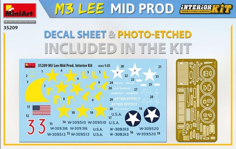 MiniArt 35209 M3 Lee Mid. Production w/interior kit 1/35 – image 5