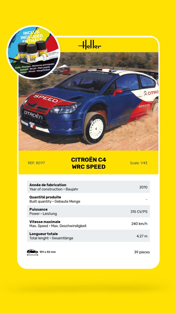Heller 56117 Citroën C4 WRC Speed ​​- Starter Kit 1/43 – image 4
