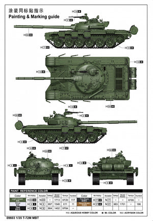 Trumpeter 09603 T-72M MBT 1/35 – zdjęcie 3