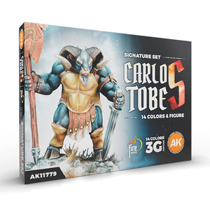AK Interactive AK11779 CARLOS TOBES – 3GEN SIGNATURE SET – 14 COLORS &amp;amp; 1 FIGURE