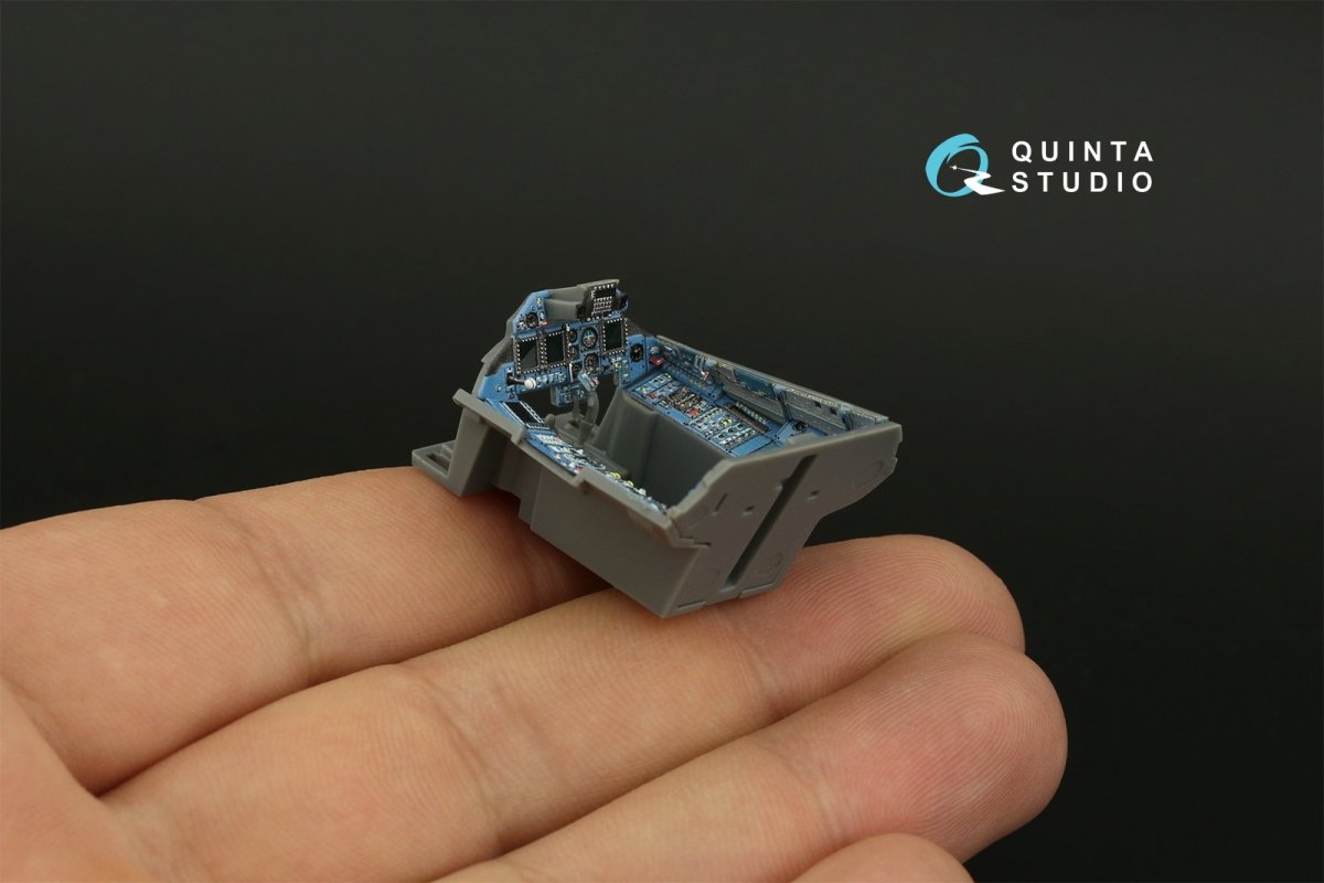 Quinta Studio QD48320 Su-30SM 3D-Printed &amp;amp; colored Interior on decal paper (GWH) 1/48 – image 8