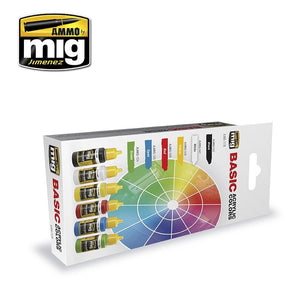 AMMO of Mig Jimenez 7178 BASIC ACRYLIC COLORS 6x17ml – image 2