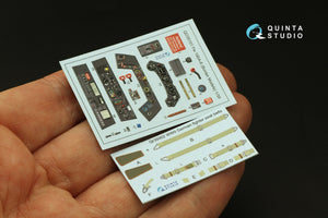 Quinta Studio QD35101 FW 190A-6 3D-Printed &amp;amp; colored Interior on decal paper (Border Model) 1/35 – image 6