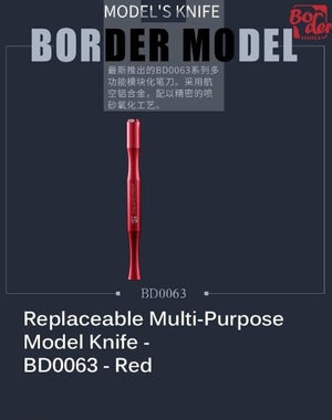 Couteau multifonctions 3 en 1 Border Model BD0063 rouge