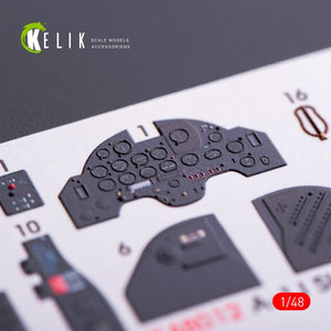 KELIK K48012 A-1J SKYRAIDER INTERIOR 3D DECALS FOR TAMIYA KIT 1/48 – zdjęcie 3