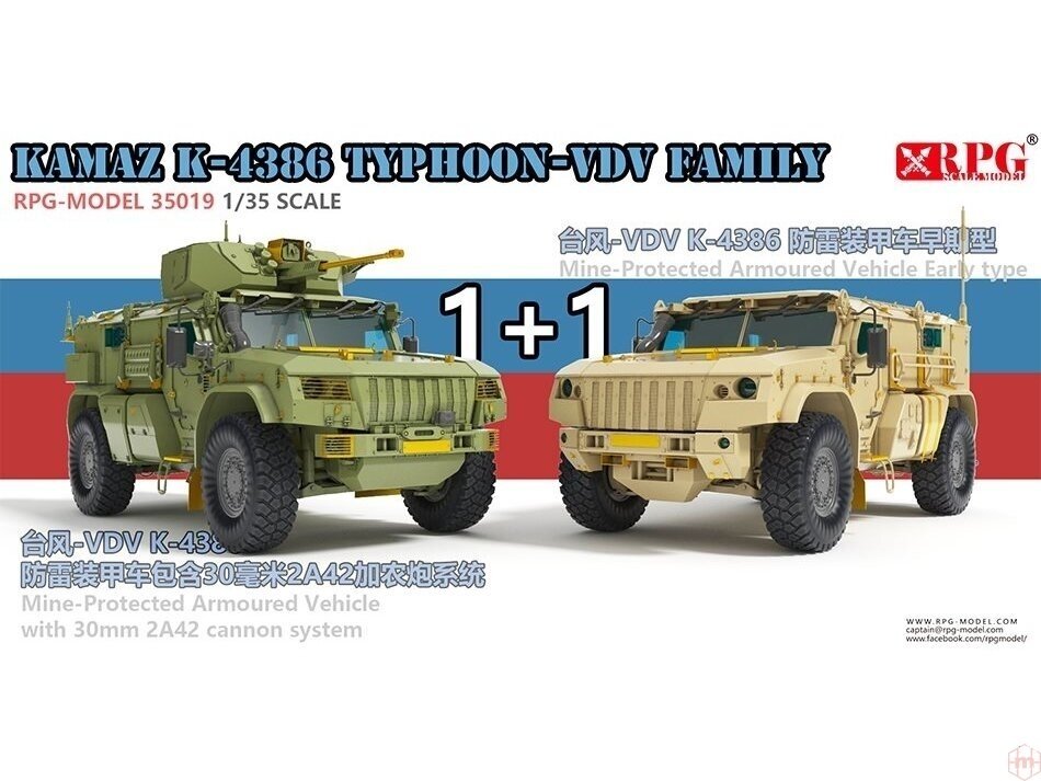 RPG Model 35019 KAMAZ K-4386 Typhoon-VDV Family 1+1 1/35 – zdjęcie 2
