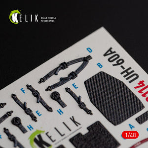 KELIK K48114 UH-60A Black Hawk - Type 2 &amp;quot;Defense Intelligence of Ukraine&amp;quot; interior 3D decals for ICM kit 1/48 – image 11