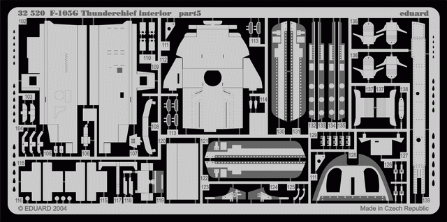 Eduard 32520 F-105G interior 1/32 TRUMPETER – zdjęcie 2