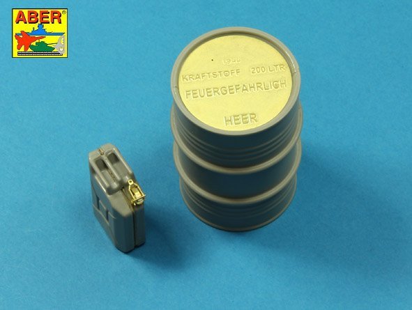 Aber 16158A German WW II 20L Jerry Can closings &amp;amp; 200L fuel drum covers (choice A) 1/16 – zdjęcie 6