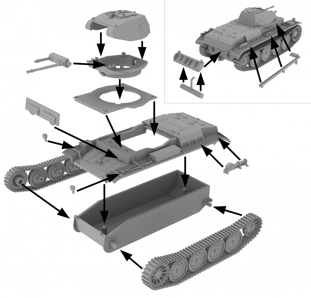 First To Fight PL012 - PzKpfw IID 1/72 – image 2