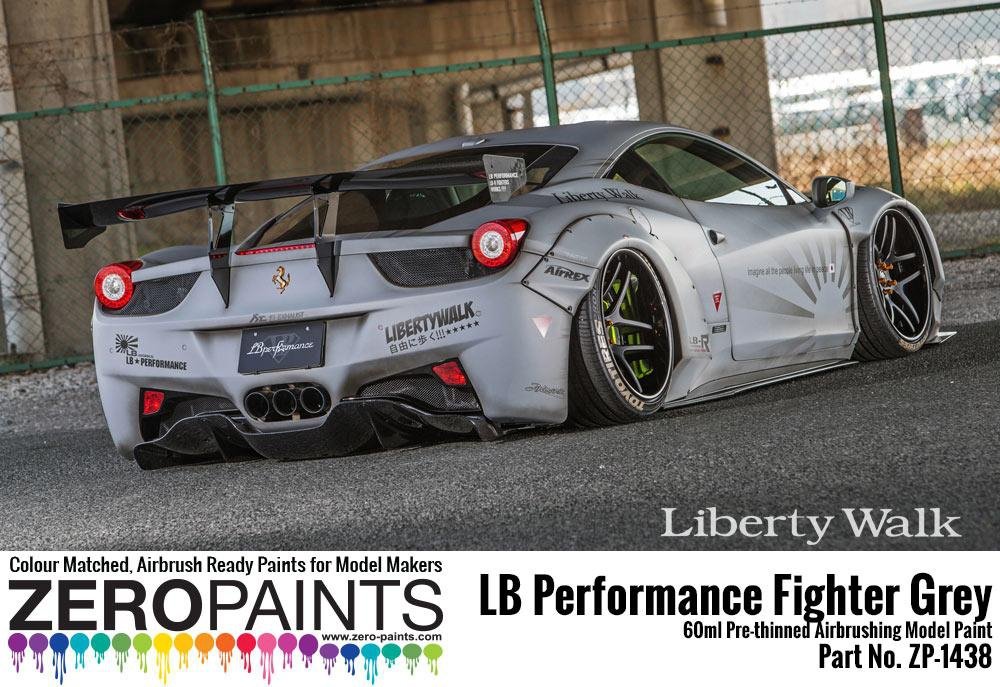 Zero Paints ZP-1438 - LB Performance Zero Fighter (Combat Style) Grey Paint (LB Works Ferrari 458, Lamborghini Aventador, Murciéelago) 60ml – zdjęcie 3
