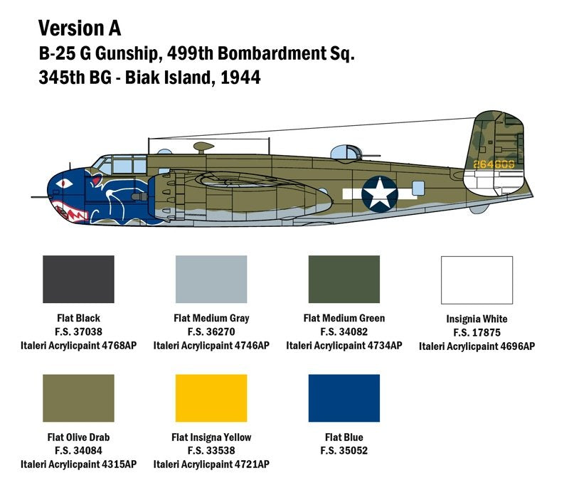 Italeri 2787 B-25G Mitchell 1/48 – zdjęcie 2