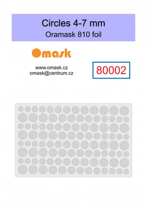 Omask 80002 Circles 4-7 mm (Oramask 810 foil)