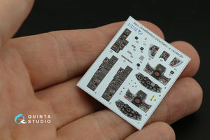 Quinta Studio QD48151 F-104S-ASA 3D-Printed &amp;amp; coloured Interior on decal paper (Hasegawa) 1/48 – zdjęcie 6