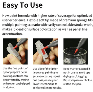 DSPIAE MKF-06 Water-Based Soft Head Marker Fluorescent Orange – zdjęcie 7