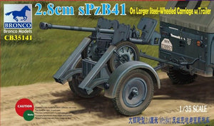 Bronco CB35141 2.8cm sPzB41 on Larger Steel-Wheeled Cariage 1/35
