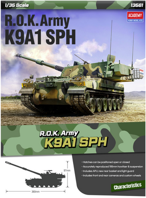 Academy 13561 ROK Army K9A1 155mm Self-Propelled Howitzer 1/35 – zdjęcie 2