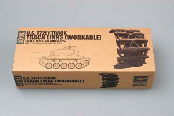 Trumpeter 02037 US T72E1 steel track for US M24 light tank (early) (1/35)