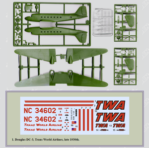 Roden 309 Douglas DC-3 Trans World Airlines 1/144 – zdjęcie 2