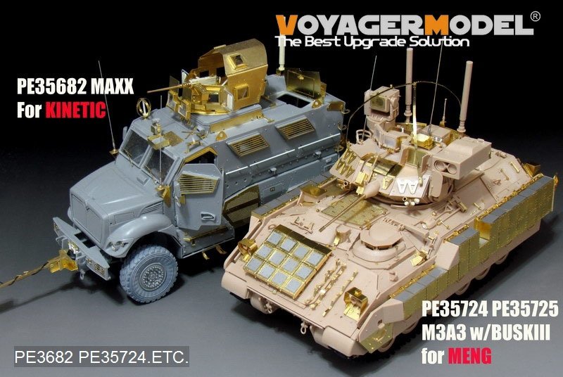 Voyager Model PE35724 Modern US Army M3A3 BRADLEY w/BUSK III IFV Basic B ver include Gun barrel (For MENG SS-006) 1/35 – zdjęcie 7