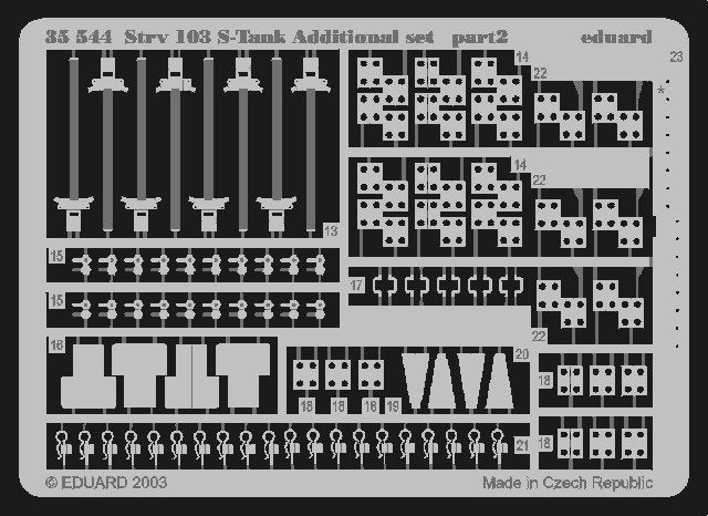 Eduard 35544 Strv.103 S-Tank additional set 1/35 Trumpeter