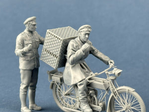 Copper State Models F32-062 British Dispatch Rider taking carrier pigeons to the front line 1/32 – zdjęcie 2