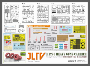 Sabre 35A12-DLX JLTV M1278 Heavy Guns Carrier - Deluxe Edition 1/35 – zdjęcie 5