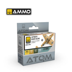 AMMO by Mig Jimenez 20912 ATOM Acrylic Paint: Luftwaffe Desert Color Set