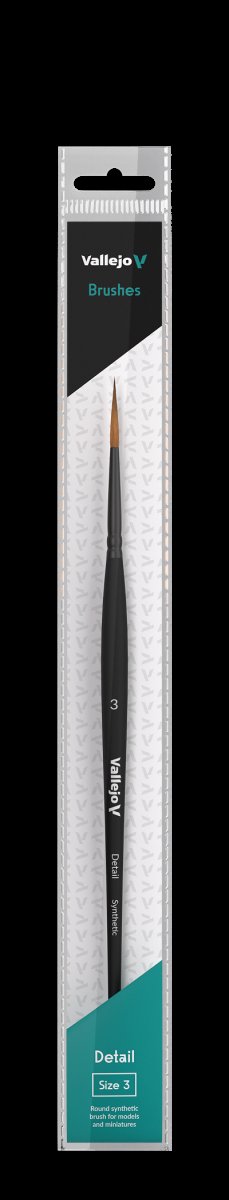 VALLEJO B02003 - Brush - Detail - Round Synthetic No. 3