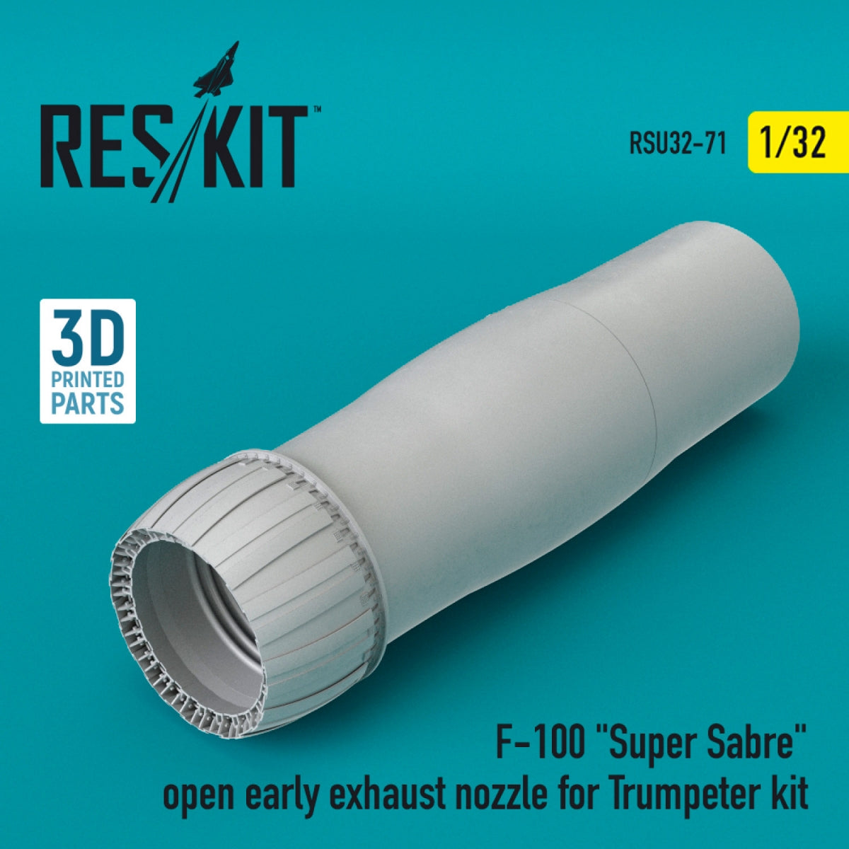 RESKIT RSU32-0071 F-100 &amp;quot;SUPER SABRE&amp;quot; OPEN EARLY EXHAUST NOZZLE FOR TRUMPETER KIT 1/32 – zdjęcie 2