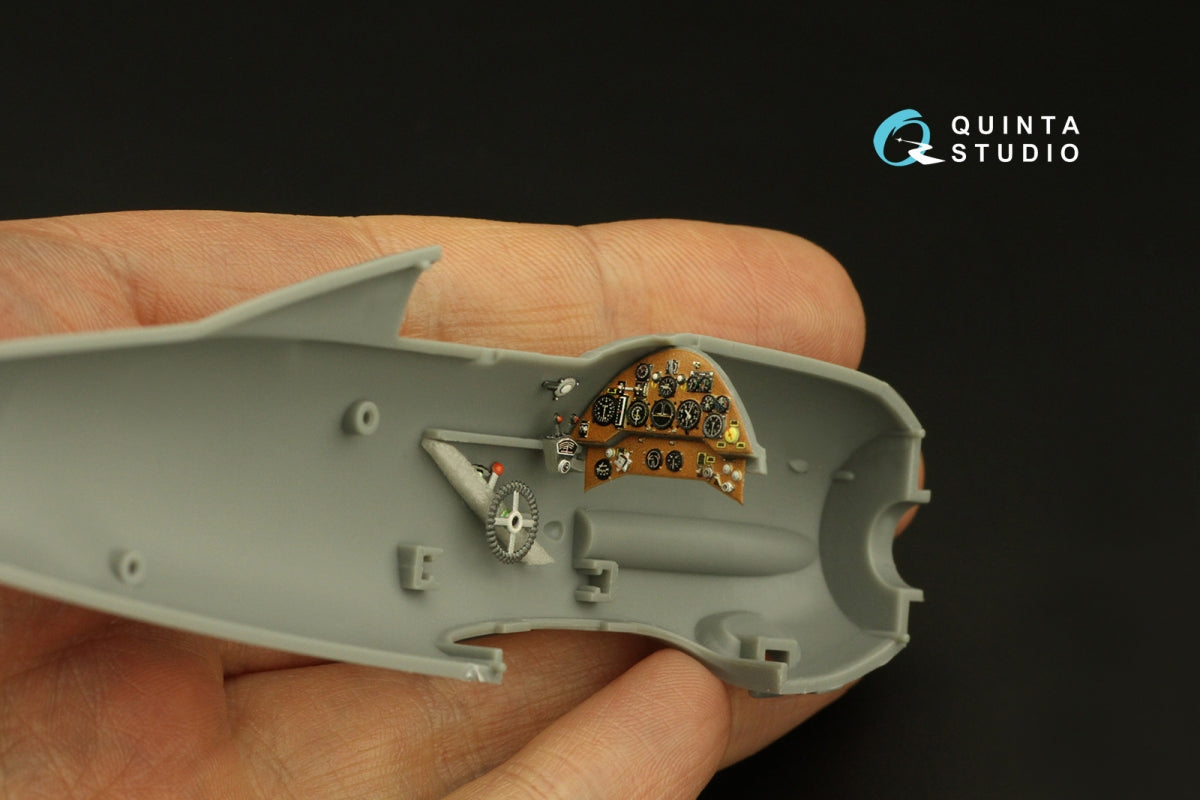 Quinta Studio QD48393 Gloster Gladiator MKI 3D-Printed &amp;amp; coloured Interior on decal paper (I Love Kit) 1/48 – immagine 6