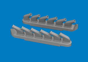 Eduard 672445 P-51D exhaust stacks PRINT for ARMA HOBBY 1/72