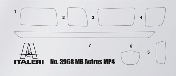 Italeri 3968 MB Actros MP4 Big Space - Grand Prix Edition 1/24 – zdjęcie 10