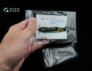 Quinta Studio QC48005-S La-5 vacuformed clear canopy 1 pcs (for Zvezda kit) 1/48 – zdjęcie 7