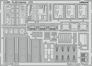 Eduard 73691 Tu-22 interior 1/72 TRUMPETER – immagine 2