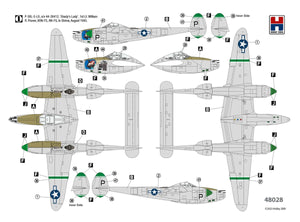 Hobby 2000 48028 P-38L Lightning 80th Fighter Squadron (ACADEMY+ CARTOGRAF + MASKI) 1/48 – zdjęcie 3