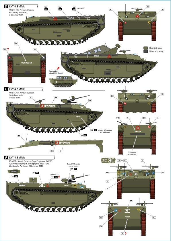 Star Decals 72-A1048 British LVT-4 Buffalo. British Buffaloes in Holland 1944-45 1/72 – image 2