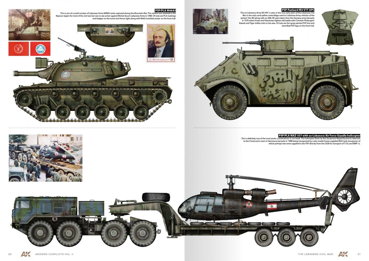AK Interactive AK285 WARS IN LEBANON VOL. 2 – MODERN CONFLICTS PROFILE GUIDE VOL. II – zdjęcie 2
