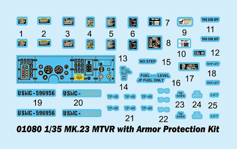 Trumpeter 01080 MK.23 MTVR with Armor Protection Kit 1/35 – image 15