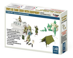 Mirage Hobby 480006 WW2 US Tank Crew With Equipment For M8 Scott And Other US Motorised Howitzers 1/48 – zdjęcie 4