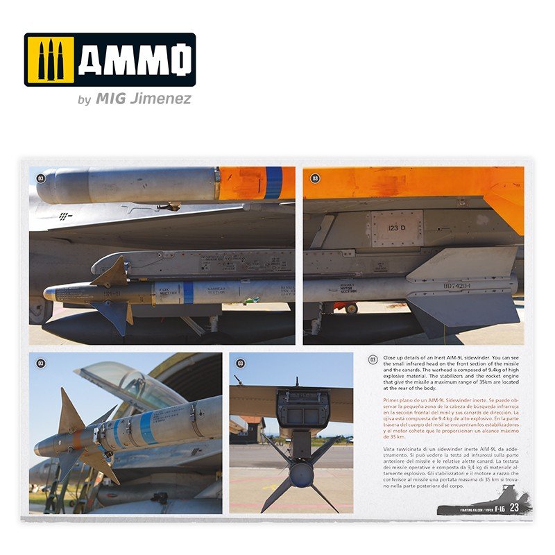 AMMO of Mig Jimenez 6029 F-16 Fighting Falcon / VIPER. Visual Modelers Guide Multilingual (Eng, Spa, Ita) – image 3