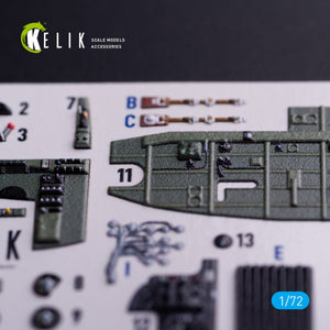Kelik K72209 Bristol Bleninheim Mk.1 - interior 3D decals for Airfix kit 1/72