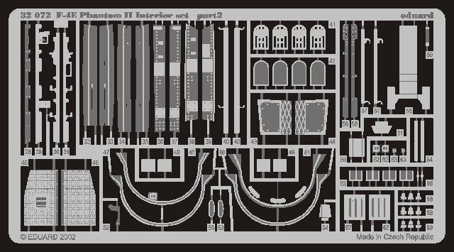 Eduard 32503 F-4E interior 1/32 Tamiya – zdjęcie 2