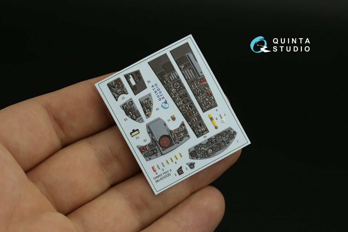 Quinta Studio QDS-32188 F-104J 3D-Printed coloured Interior on decal paper (Italeri) (small version) 1/32 – zdjęcie 5