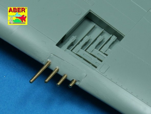 Aber A48 109 Set of 8 turned cal .50 (12.7mm) US Browning M2 barrels for P-47 Thunderbolt (1/48) – image 3