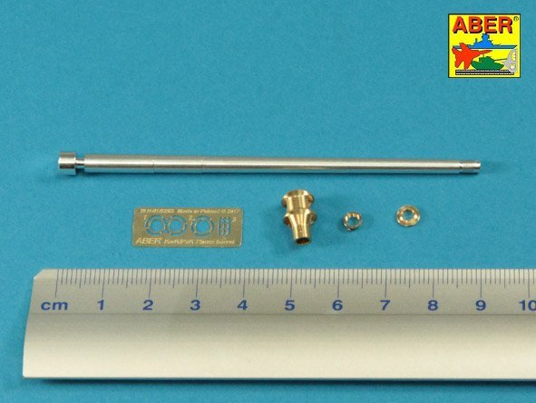 Aber 35L-046n German 75 mm Barrel for Kwk 40 L/48 with early model muzzle brake for Pz.Kpfw. IV Ausf.G late - Ausf.H 1/35 – zdjęcie 2