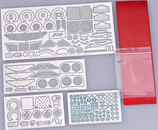 Hobby Design HD02-0312 Peugeot 206 WRC 03 Detail-UP Set (for Tamiya) 1/24 – zdjęcie 2